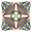 Handmade Hispano Arabic Relief Tiles SN8