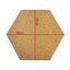 Hexagon Cork Notice Board Self Adhesive Wall Tiles