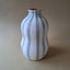 Set of 2 Terracotta Bold Stripes Vases | Sage