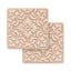 Set of 2 Ceramic Coasters Azulejo | Pink