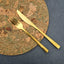 Cork Placemats | Twist Green | Round