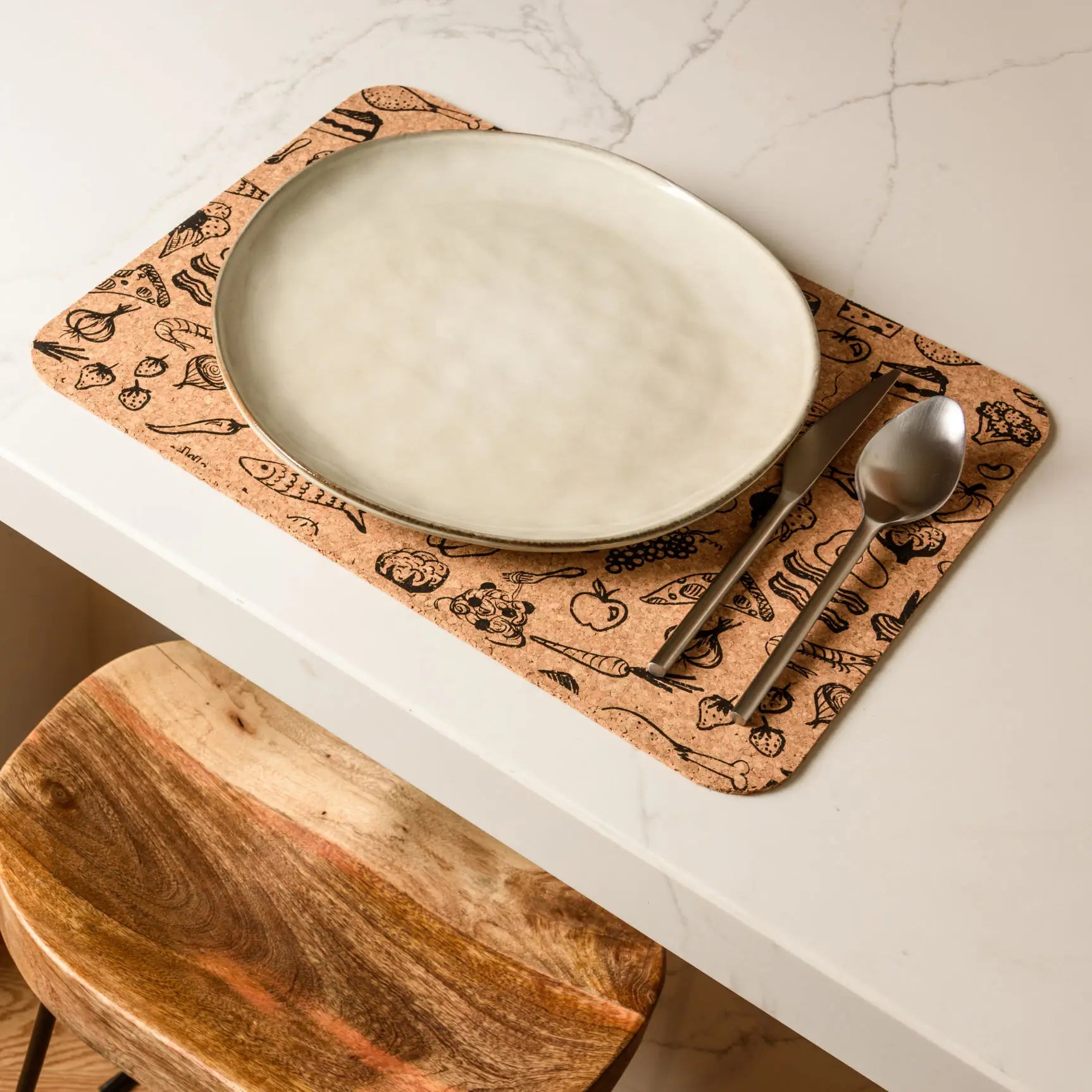 Buy Food Printed Cork Placemats (Rectangular) Portuguese Treasures