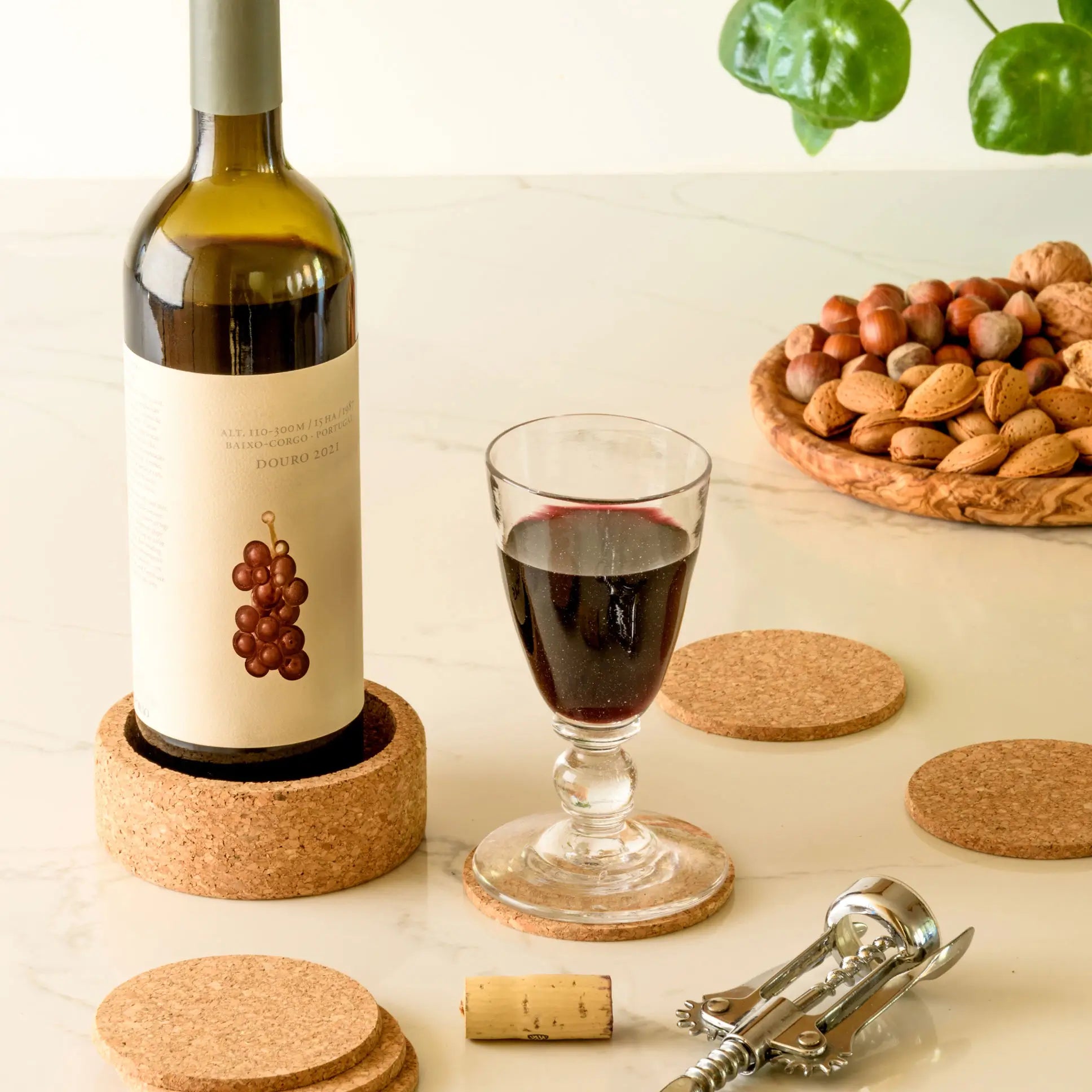 Buy Set of 6 Coasters with Bottle Holder Portuguese Treasures
