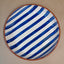 Terracotta Bold Stripes Large Bowl | Blue
