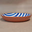 Terracotta Bold Stripes Large Bowl | Blue