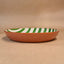 Terracotta Bold Stripes Large Bowl | Green