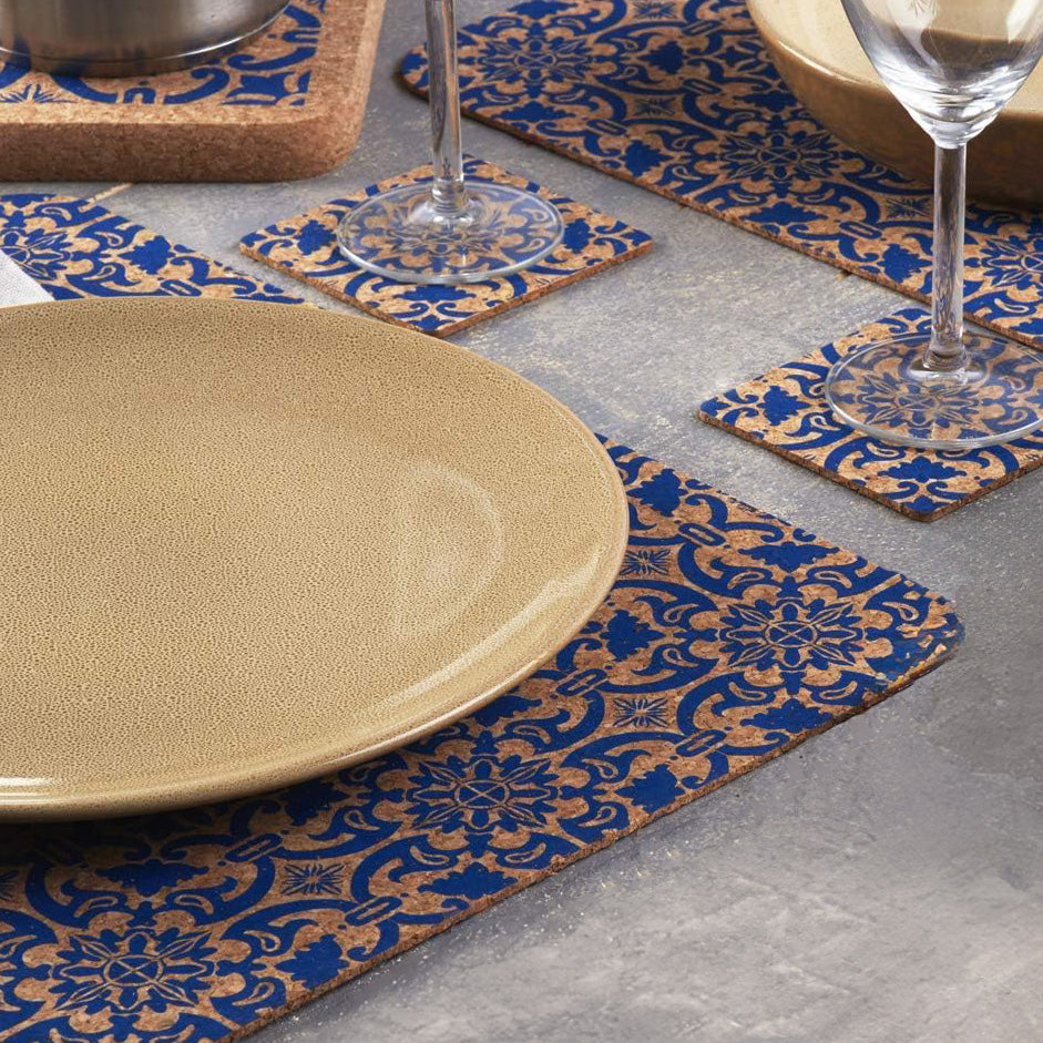 Cork Placemats + Coasters | Tile Design – Portuguese Treasures
