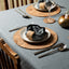 Cork Placemats + Coasters | Twist Black | Round