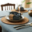 Cork Placemats | Twist Black | Round