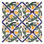 Handmade Hispano Arabic Relief Tiles SN10a