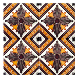 Handmade Hispano Arab Relief Tiles SN30