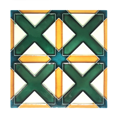 Handmade Hispano Arabic Relief Tiles SN11
