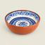 Traditional Floral Terracotta Serving Bowl | PR2 - Hand Painted in Portugal