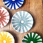 Terracotta Ray Mini Plate | Sage