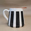 Terracotta Bold Stripe 1L Pitcher Jug | Black