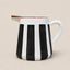 Terracotta Bold Stripe 1L Pitcher Jug | Black