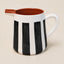 Terracotta Bold Stripe 1L Pitcher Jug | Black