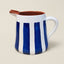 Terracotta Bold Stripe 1L Pitcher Jug | Blue
