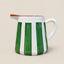 Terracotta Bold Stripe 1L Pitcher Jug | Green