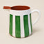 Terracotta Bold Stripe 1L Pitcher Jug | Green