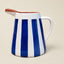 Terracotta Bold Stripe 2L Pitcher Jug | Blue