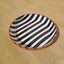 Terracotta Bold Stripes Large Bowl | Black