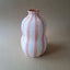 Terracotta Bold Stripe Large Gourd Vase | Terracotta