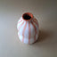 Terracotta Bold Stripe Large Gourd Vase | Terracotta