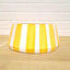 Terracotta Bold Stripes Large Tapered Bowl | Yellow
