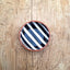 Terracotta Bold Stripes Mini Bowl | Black