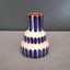 Terracotta Bold Stripes Mini Stepped Vase | Blue