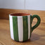 Terracotta Bold Stripes Mug | Green