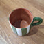 Terracotta Bold Stripes Mug | Green