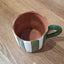 Terracotta Bold Stripes Mug | Green