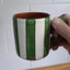 Terracotta Bold Stripes Mug | Green