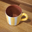 Terracotta Bold Stripes Mug | Yellow