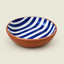 Terracotta Regular Bowl | Bold Stripes Blue