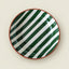 Terracotta Regular Bowl | Bold Stripes Green