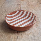 Terracotta Bold Stripes Regular Bowl | Terracotta
