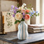 TerracottaLarge Gourd Vase |  Bold Stripes Sage
