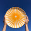 Terracotta Ray Large Plate | Yellow