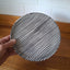 Terracotta Stripes Side Plate | Black