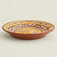 Traditional Floral Terracotta Large Serving Plate | PR3 – Hand Painted in Portugal