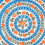 Alentejo Floral Terracotta Small Plate – Blue
