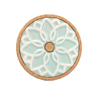 Ceramic Hot Pot Stand Elvira - Mint