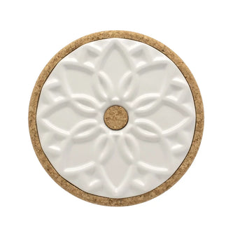 Ceramic Hot Pot Stand Elvira - White