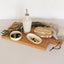 Stoneware Olive Oil Dispenser Bottle + Dip Bowl | Breezy Cream