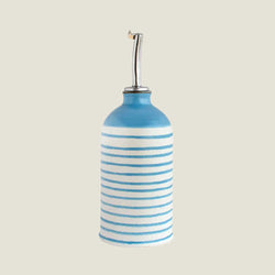 Stoneware Olive Oil Dispenser Bottle | Comporta Blue