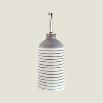 Stoneware Olive Oil Dispenser Bottle | Comporta Grey
