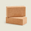 Sustainable Cork Yoga Block | 22 x 12 x 6.5 cm